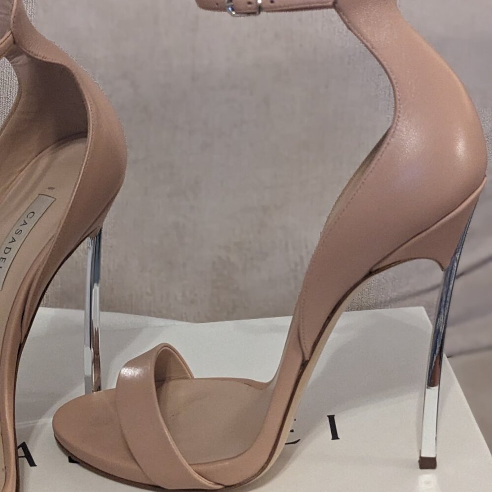 Casadei Cappa Blade Sandals in Rose Sz 39